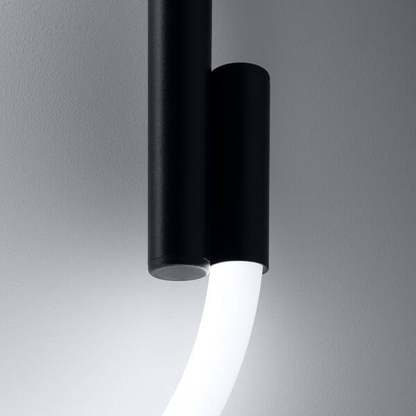 LED стенна лампа 2700-6500K, Galakse, черен, 36x7.5x90 см