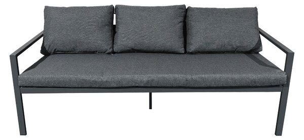 Комплект от 4 части градински мебели, Gardenly, тъмносив, 68.5x175x72 см