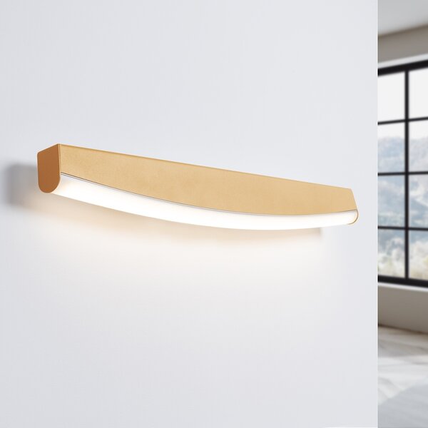 LED стенна лампа 4000K, Jorun, златист, 60x5.5x7 см