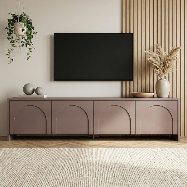 Кафяво-сива маса за телевизор 180x45x32 cm Aurelia – Kalune Design