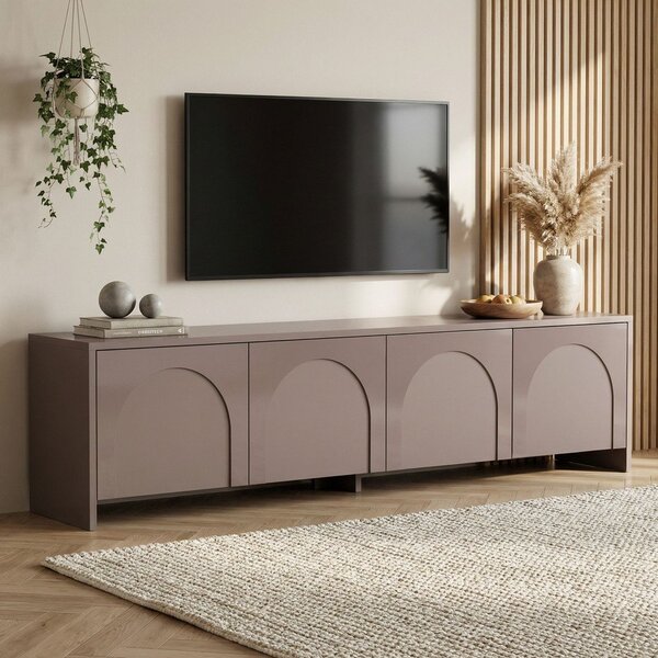 Кафяво-сива маса за телевизор 180x45x32 cm Aurelia – Kalune Design