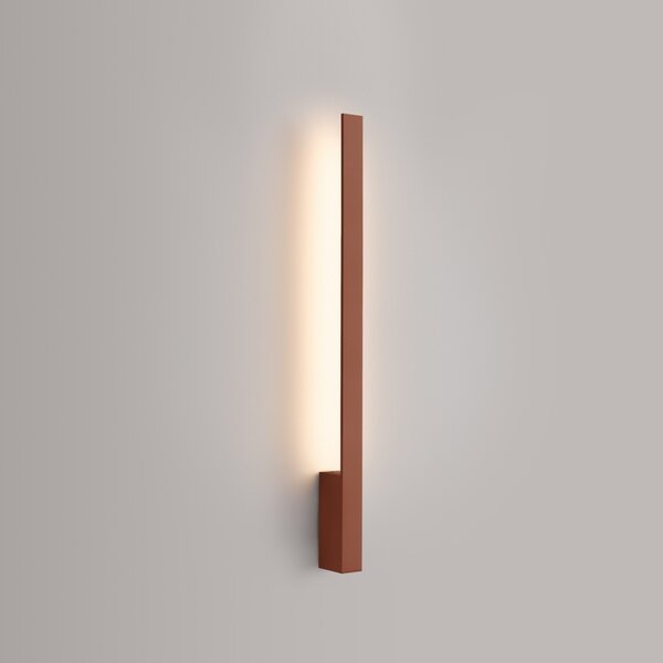 LED стенна лампа 3000K, Lahti 70, червен, 4x6.5x70 см