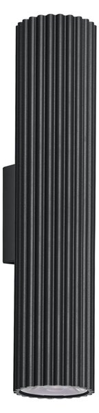 LED стенна лампа 3000K, Ivar, черен, 6.4x8.4x30 см