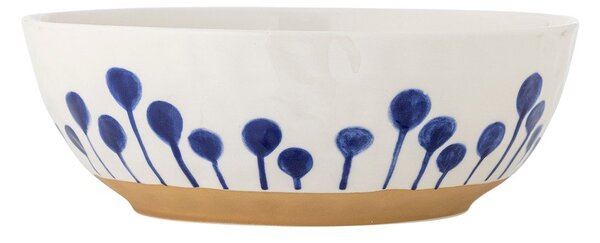 Бяла/синя керамична купа ø 28 cm Linora – Bloomingville