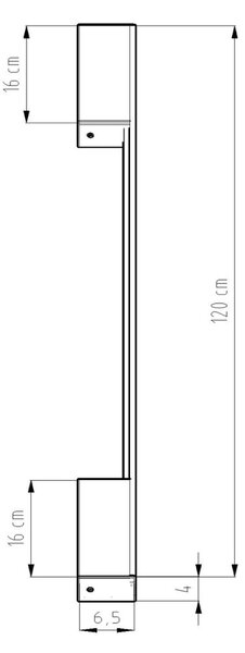 LED стенна лампа 3000K, Sappo 120, маслинено зелен, 4x6.5x120 см