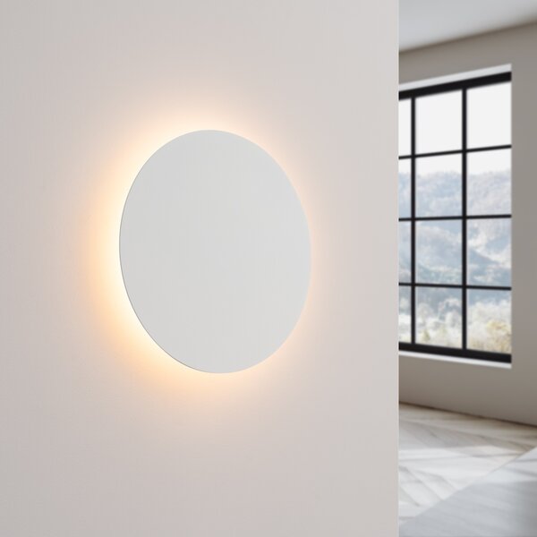 LED стенна лампа 3000K, Borgen, бял, 30x30x3.5 см