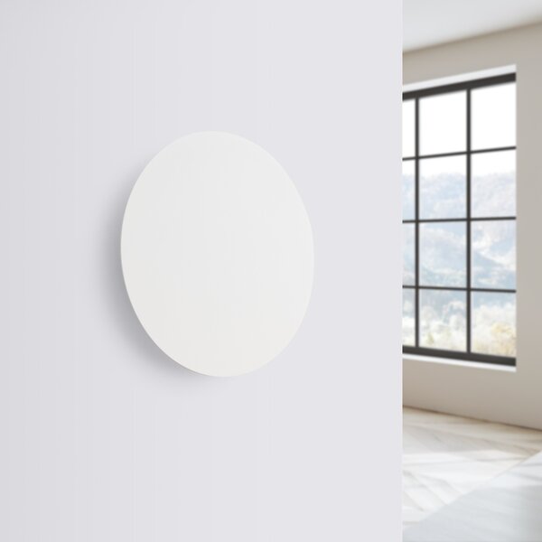 LED стенна лампа 3000K, Borgen, бял, 30x30x3.5 см