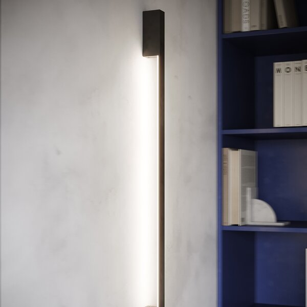LED стенна лампа 4000K, Sappo, черен, 4x6.5x120 см