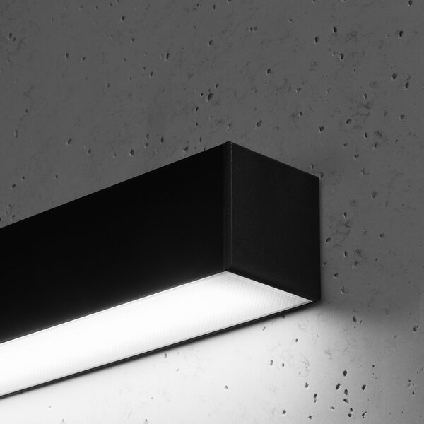 LED стенна лампа 4000K, Pinne, черен, 200x6x6 см