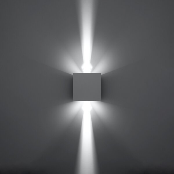 LED стенна лампа 3000K, Luca, бял, 10x10x10 см