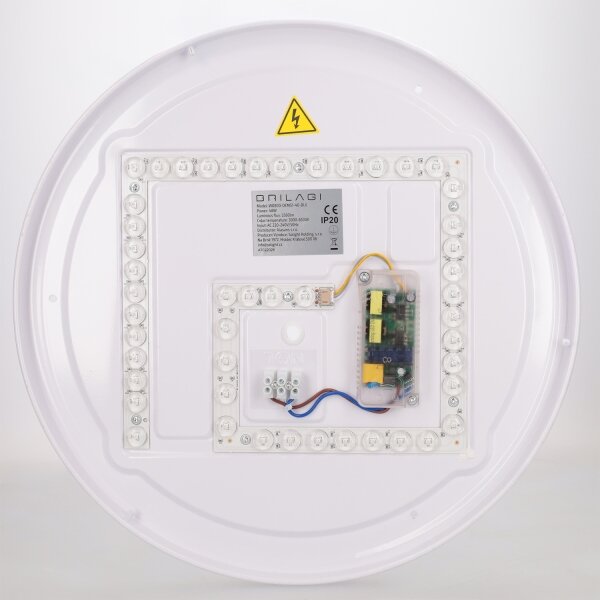 Brilagi - Димируема LED таванна лампа FLOCO LED/48W/230V Ø 40 см дърво/черно + дистанционно управление