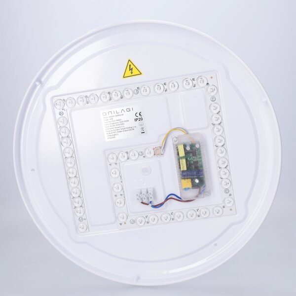 Brilagi - димируемо LED таванно осветително тяло JAMIS LED/48W/230V Ø 39 см черно + дистанционно управление