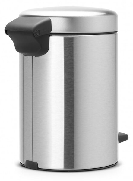Кош за боклук с педал Brabantia NewIcon 648998, 3 л, Леко затваряне, Противоплъзгаща основа, Инокс/Мат