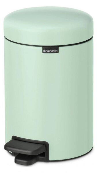 Кош за боклук с педал Brabantia NewIcon 1008835, 3 л, Плавно затваряне, Противоплъзгаща основа, Светлозелен