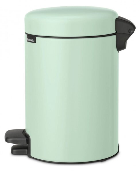 Кош за боклук с педал Brabantia NewIcon 1008835, 3 л, Плавно затваряне, Противоплъзгаща основа, Светлозелен
