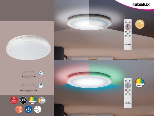 Rabalux 1510 - LED Димируемо таванно осветително тяло LEONIE LED/32W/230V
