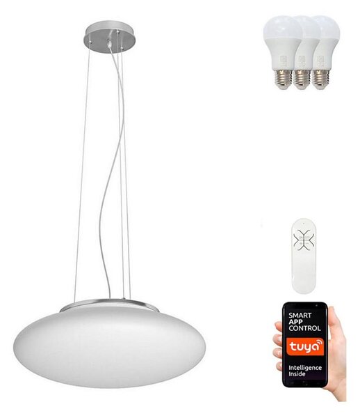Immax NEO 07055L – LED RGB Димируем висящ полилей ELIPTICO 3×E27/8.5W/100–240V + дистанционно