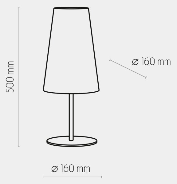 Настолна лампа UMBRELLA 1xE27/15W/230V синя