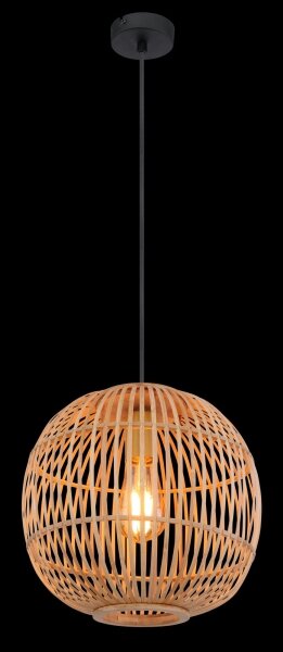 Globo 15368H - Пендел HILDEGARD 1xE27/60W/230V бамбуков