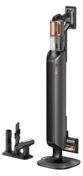 Вертикална прахосмукачка Dreame Z20 Station VZV25A, 715W, 250AW, 140000 об/мин, 3 степени, Станция със самоизпразване 3 л, 90 мин, HEPA H14, LED, Безчетков мотор, Черен