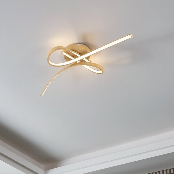 Eglo 901103 - LED таванно осветително тяло SELVINA LED/20,5W/230V кафяво
