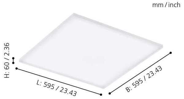 Eglo 98564 - LED RGB Димируема лампа TURCONA-C LED/30W/230V + дистанционно