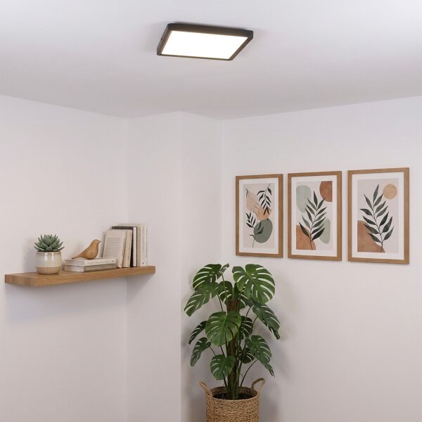 Brilagi - LED таванно осветително тяло ESTELA SQUARE LED/24W/230V 31x31 см черно