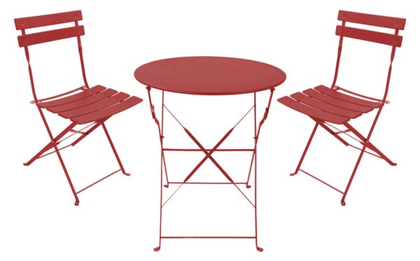BISTRO SET Градински мебели Теракота 400-000015