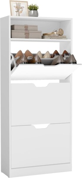 Pantofar White Vasagle 60x24x139 cm