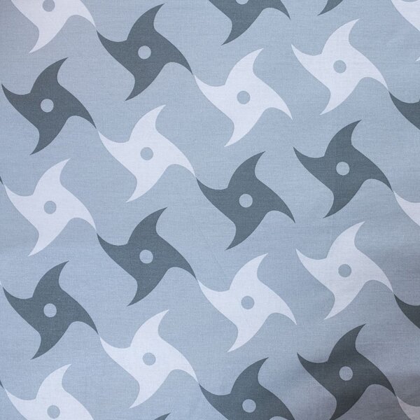 Единично памучно детско спално бельо 140x200 cm Naruto "Grey" – Jerry Fabrics