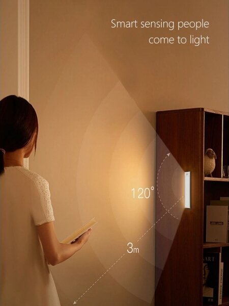 LED осветително CABINET-4 с PIR сензор LED/1,5W/230V 1100mAh 4000K