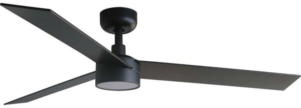 FARO 34298WT1S-LED Димиращ вентилатор RUDDER L 18W/230V CCT Ø132 cm кафяв/черен WT + дистанционно
