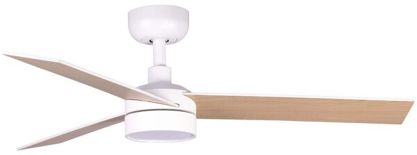 FARO 34295WT1S - LED вентилатор с възможност за димиране RUDDER S 18W/230V CCT Ø 106 см беж./бял WT + ДУ