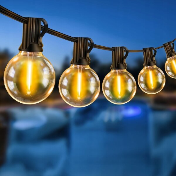 LED гирлянд за външна употреба с възможност за димиране 25xE12/1W/24/230V 17,5 m IP65 черен + дистанционно управление