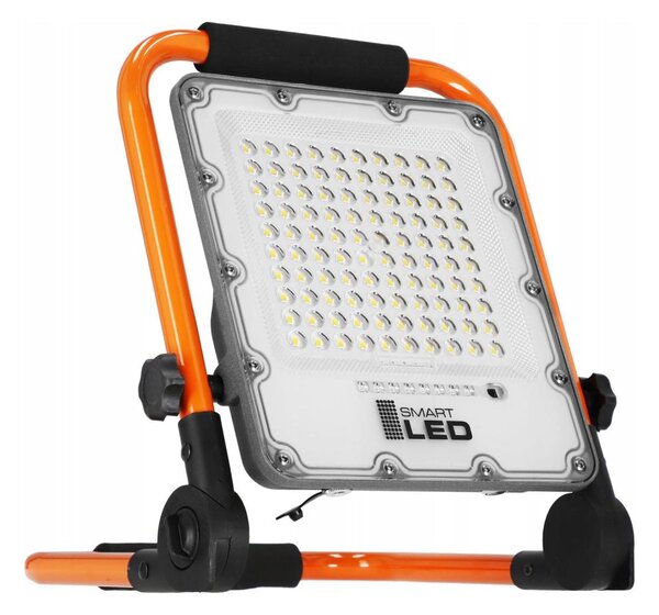LED акумулаторен прожектор със стойка LED/50W/3,2V 4500K 5000 mAh IP65 оранжев