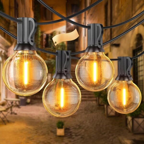 LED гирлянд за външна употреба с възможност за димиране 25xE12/1W/24/230V 17,5 m IP65 черен + дистанционно управление