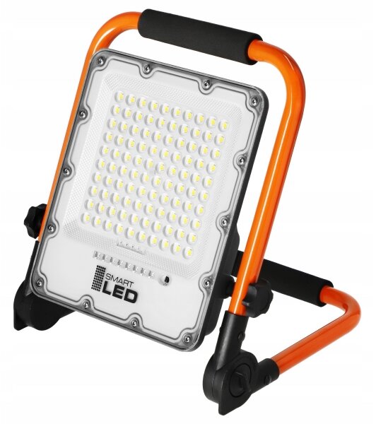LED акумулаторен прожектор със стойка LED/50W/3,2V 4500K 5000 mAh IP65 оранжев
