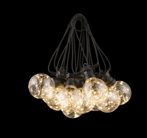 Globo 34090N - LED външен декоративен гирлянд ALMAGA 10xLED/0,27W/230V 7,5 м IP4