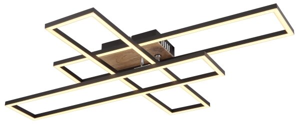 Globo 67208-40 - LED Плафониера DAKARI LED/40W/230V 3000K 60x80 см черен