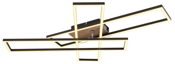 Globo 67208-40 - LED Плафониера DAKARI LED/40W/230V 3000K 60x80 см черен