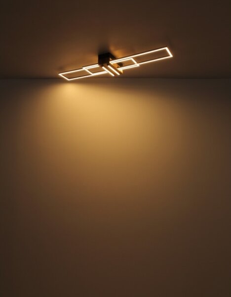 Globo 67208-40N - LED Плафониера DAKARI LED/40W/230V 3000K 25x100 см черен