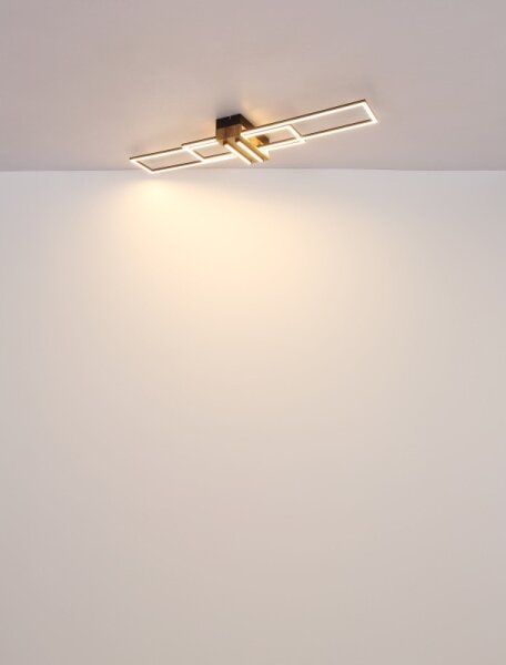 Globo 67208-40N - LED Плафониера DAKARI LED/40W/230V 3000K 25x100 см черен