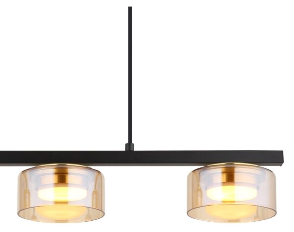 Globo 16055-3HG - LED Пендел HIGGINS 3xGX53/6W/230V опушен/кафяв