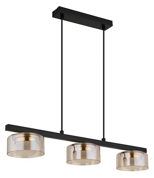 Globo 16055-3HG - LED Пендел HIGGINS 3xGX53/6W/230V опушен/кафяв