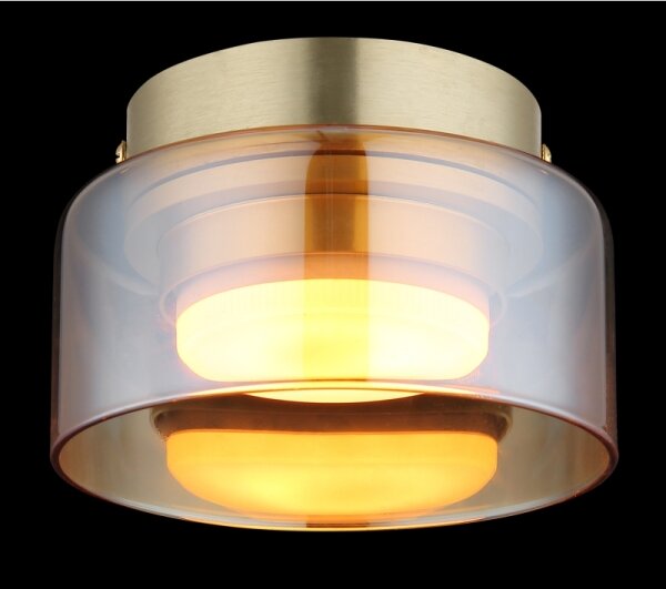 Globo 16055DG - LED Плафониера HIGGINS 1xGX53/6W/230V Ø 13 см кафяв