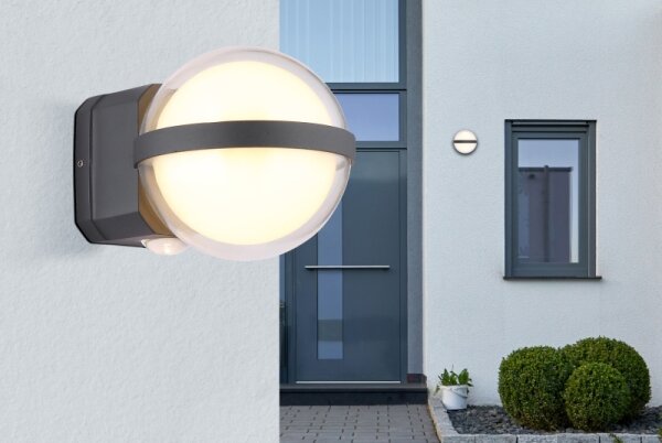 Globo 34157 - LED Екстериорен аплик ILLI LED/12W/230V IP54 черен