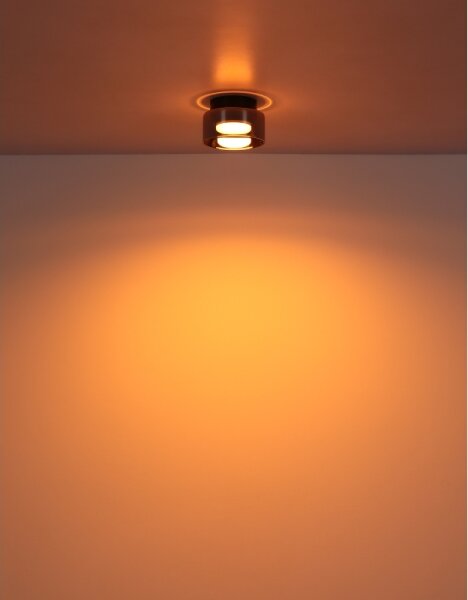 Globo 16055DS - LED Плафониера HIGGINS 1xGX53/6W/230V Ø 13 см черен