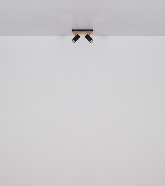 Globo 57909-2 - Спот KAYDEN 2xGU10/25W/230V черен