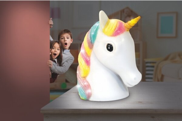 Globo 28052 - LED детска нощна лампа UNICORN LED/1W/USB/3xAA