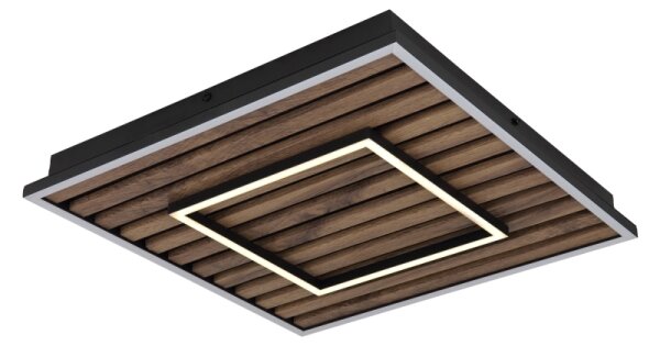Globo 67345D1 - LED таванно осветително тяло WOODY LED/36W/230V 3000K 45x45 см